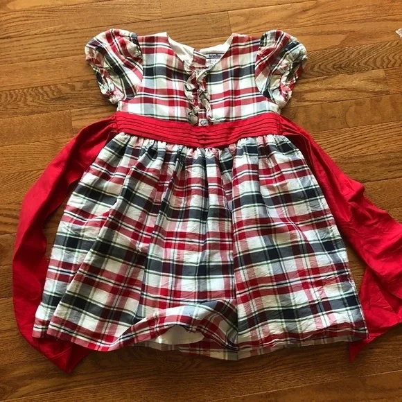 Red and navy Xmas dress Hartstrings