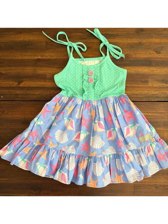 Eleanor Rose 3/4 Summer Seashell Dress