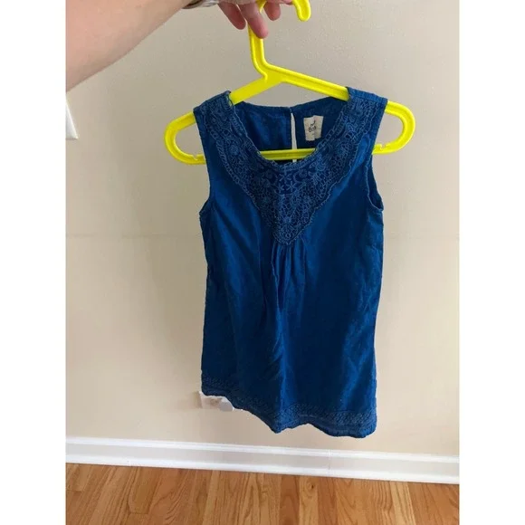 Mini Boden blue dress girl‎ size 7-8