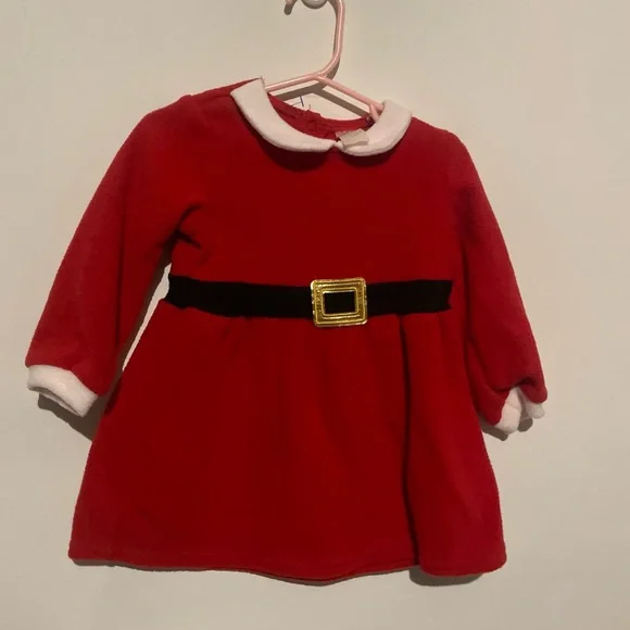 Mrs. Santa Clause H&M fleece dress‎ 9-12 month