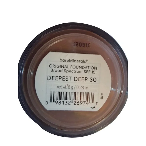 BARE MINERALS Original Loose Powder Foundation Deepest Deep 30 spf‎ 15 FULL Size
