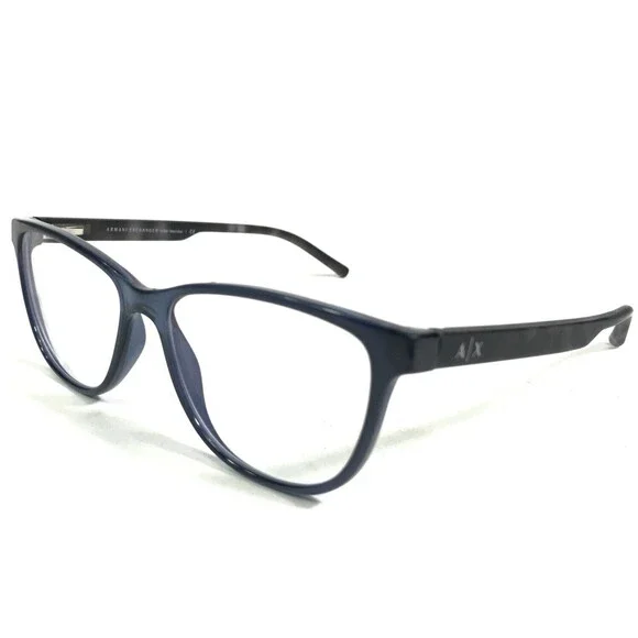 Armani Exchange Eyeglasses Frames AX 3047 8237 Grey Blue Cat Eye 53-15-140