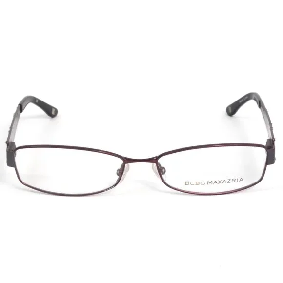 BCBGMaxazria Antonia Eyeglasses Frames Womens 53-15-135 Burgundy Rectangular