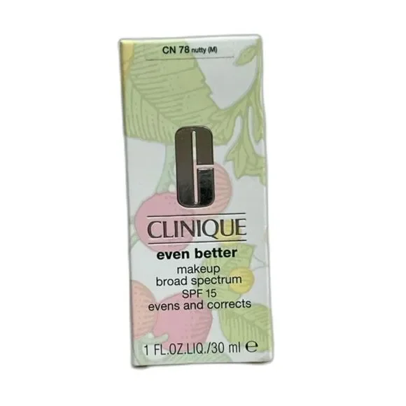 New Clinique Even Better Make-Up Broad Spectrum SPF 15 Shade: CN 78 nutty (M)