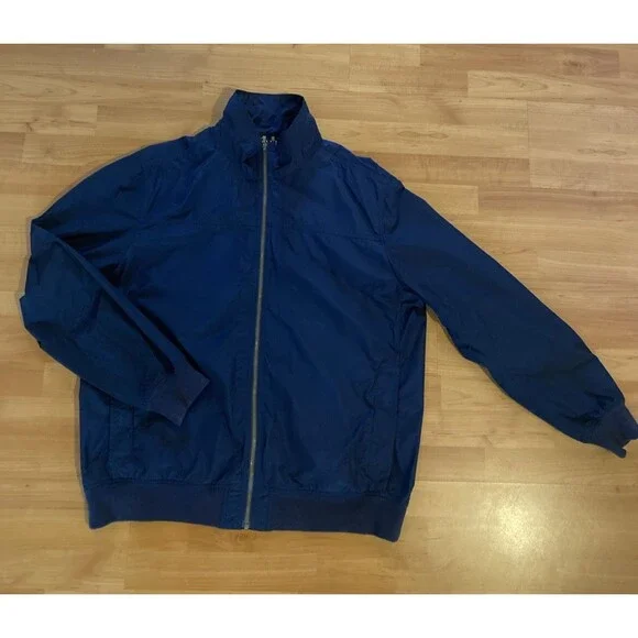 Timberland‎ Navy Blue Men's Windbreaker Jacket Coat- Size XXL Preppy Nautical