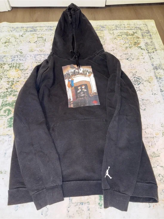 Jordan Black Crewneck Hoodie
