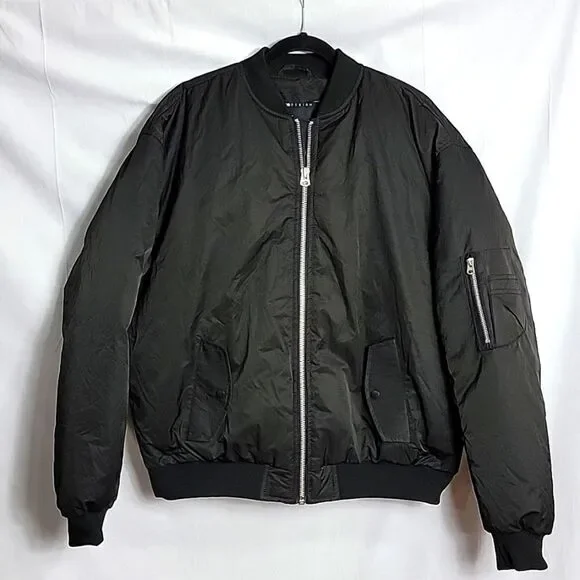 NWOT..ASOS DESIGN.. black bomber jacket..