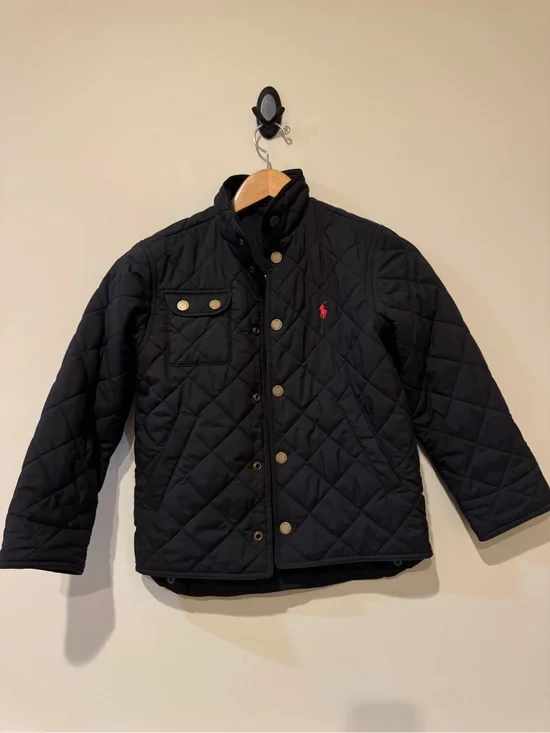Ralph Lauren Kids Quilted Black Jacket