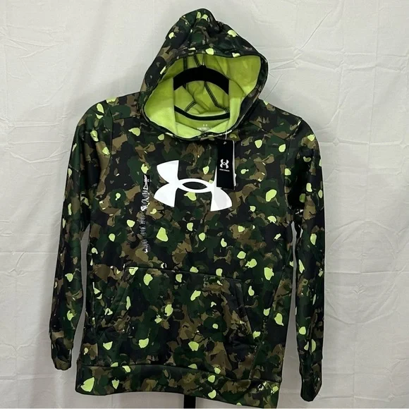Under Armour Hoodie Camo Green & Brown New