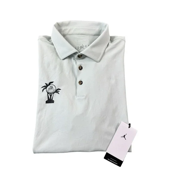 Jordan x DJ Khalid We The Best Green Stealth Evaporation Golf Polo Size L NWT
