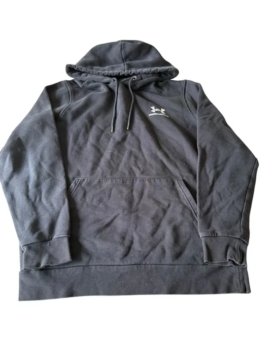 Under Armour Men's Charcoal Hooded Pullover with Logo