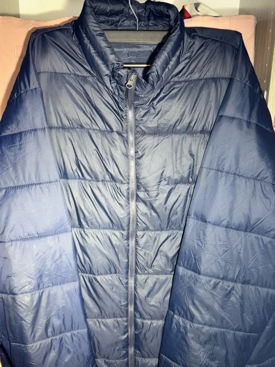 Swiss Tech Men's Navy Lightweight Quilted Puffer Jacket