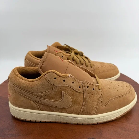 Nike Air Jordan 1 Low SE Flax Varsity Red Muslin HV4089-200 Mens Size 11 NEW