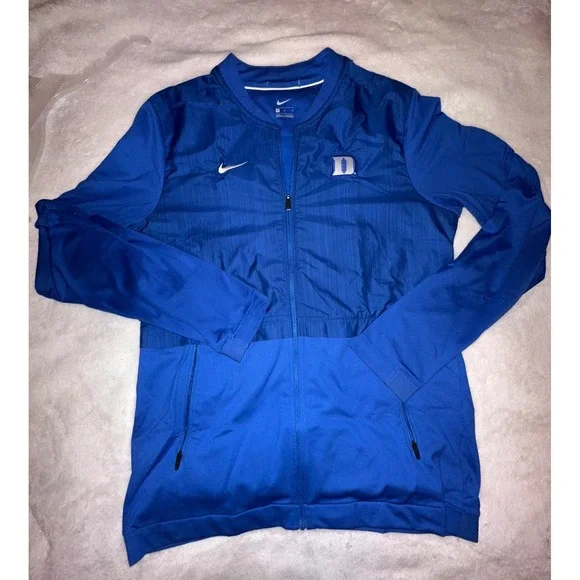Nike‎ Duke Blue Devils Jacket Full Zip Lightweight Coat Mens Size M