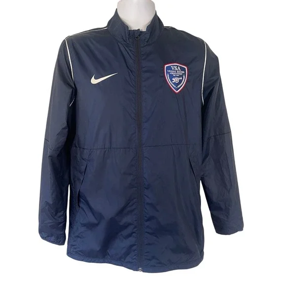 Nike Virginia Soccer Association VSA Mens Medium Navy Blue Track Jacket Athletic