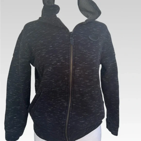 Vans  kids Charcoal Zip-Up Hoodie size medium