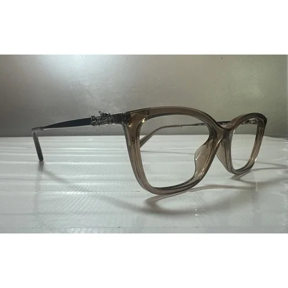 Coach HC6146U 5561 Transparent Brown Cat Eye ( Frames Only) 53-16-140 Womens