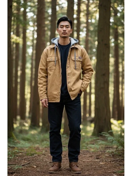 Genuine Dickies Vg Men’s Jacket workwear canvas Sz. M/M  Hooded