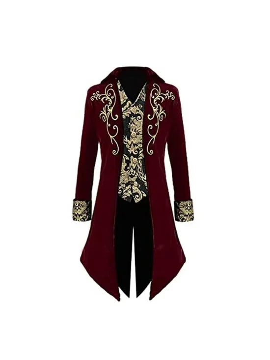 Men's Medieval Steampunk Tailcoat Victorian Jacket Frock Coat
