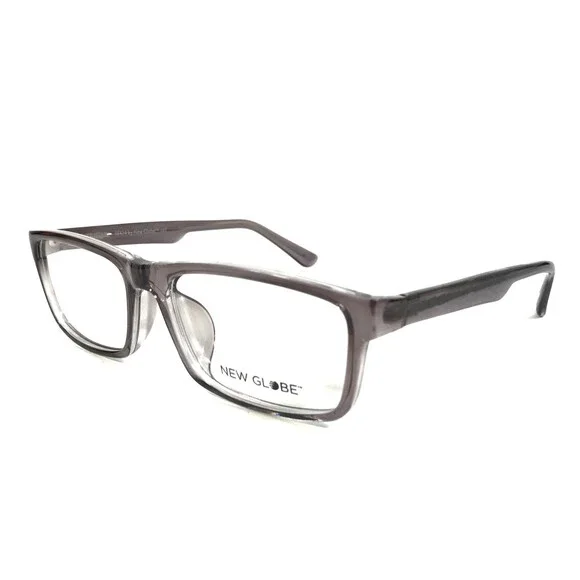 New Globe Eyeglasses Frames M434 SMOKE Gray Rectangle Full Rim 55-17-145