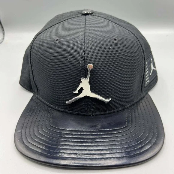 Air Jordan 11 Hat Men Black Retro Jubilee 25th Anniversary Jumpman Snap Back Cap