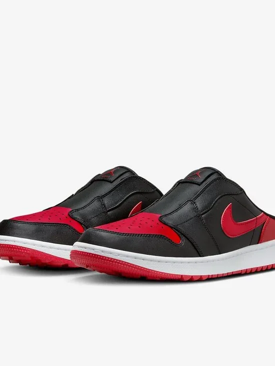 AIR JORDAN GOLF MULE BRED RED / BLACK MEN'S 7.5 NWOB
