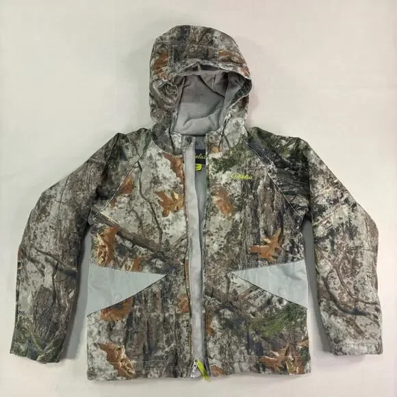 Cabela's Kids Real Tree Camo Hunting Hooded Coat Size Medium