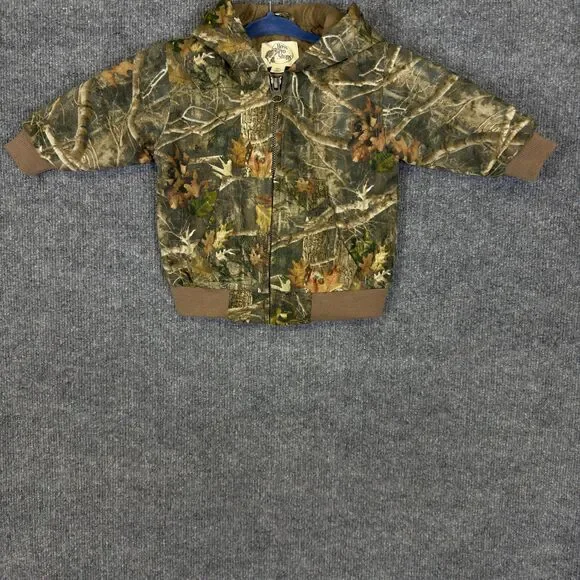 Bass Pro Shops Infant Baby Full Zip Hoodie Jacket Size 6M TrueTimber Camo NWT