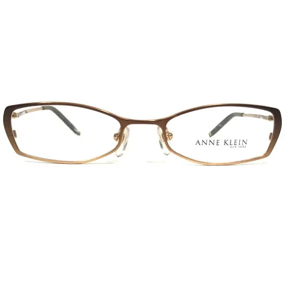 Anne Klein Petite Eyeglasses Frames AKNY 9084 488 Gold Rectangular 48-18-135