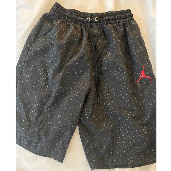 Jordan Sport DNA Pool Shorts Mens S Black Speckled CZ2511-010 Jumpman Swim Short