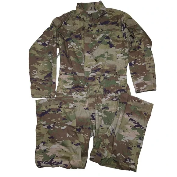 US MILITARY Coveralls Mechanics OCP 8415-01-664-3142 Camo Green Large L