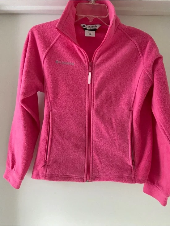 Columbia Bright Pink Women's Full-Zip Fleece Jacket