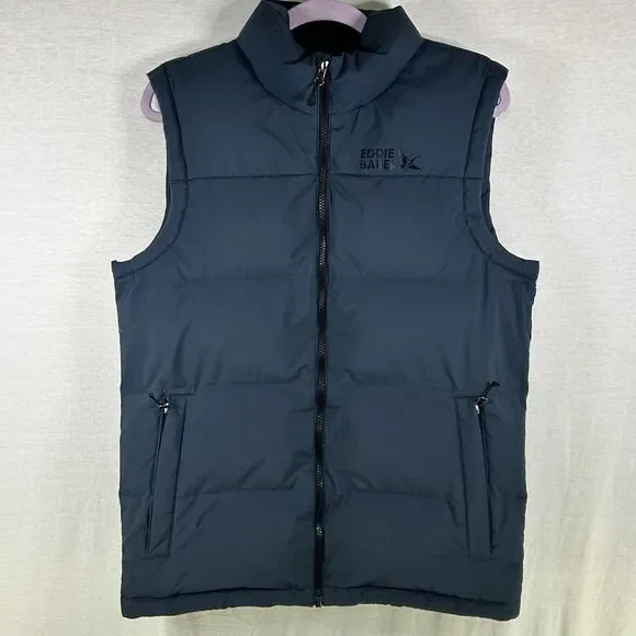 Eddie Bauer Mens Essential 550 Down Puffer Vest Blue Men's Size Medium