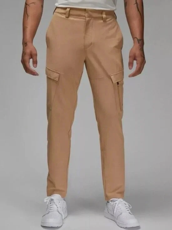 Jordan Golf Cargo Pants Hemp Khaki Slim Tapered Cargo 36x30