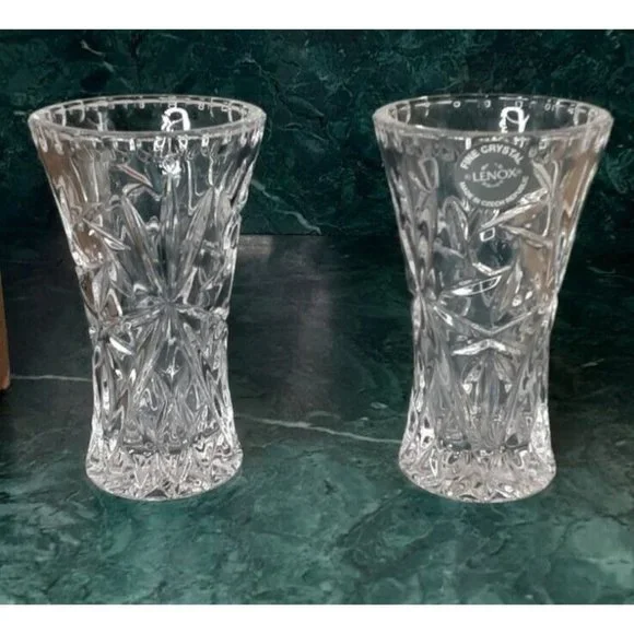 Lenox Fine Crystal Star Vase 4