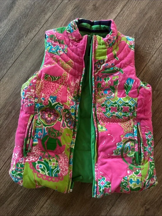 Lilly Pulitzer Reversible Down Vest