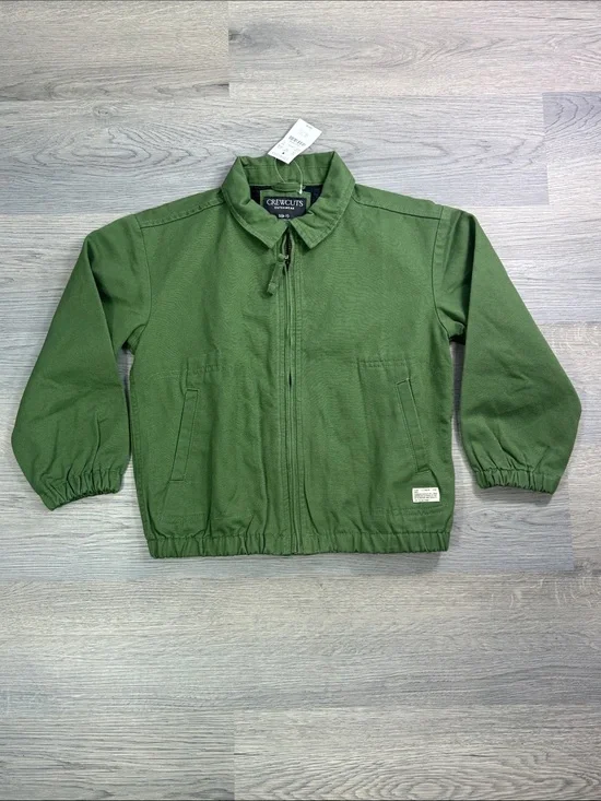 Crewcuts Green Zip Jacket for Kids -‎ size Small 6-7 NEW