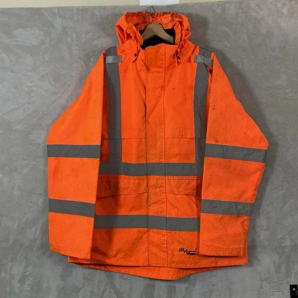 VIKING Professional Journeyman 300D Orange Reflective Jacket Mens XL Hi Vis