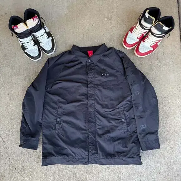 Nike Air Sportswear Fleece-Lined Coaches Jacket Black 861638-010