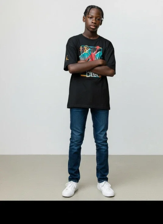 Jordan Brand Graphic Basketball T-Shirt Black with Jumpman Design