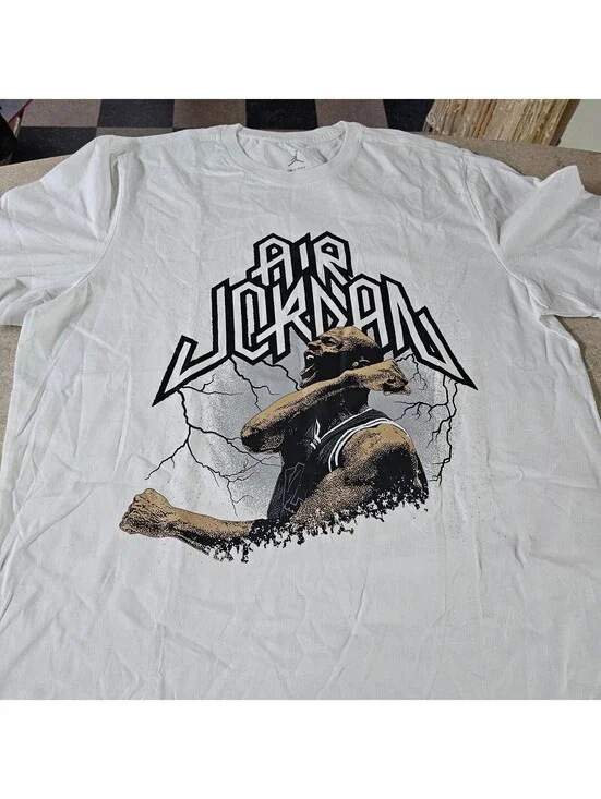 Jordan Dri-Fit Air Jordan Graphic T-Shirt XL White NEW