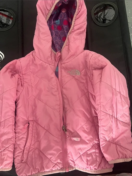 The North Face Purple Pink Dot-Print Hooded Jacket