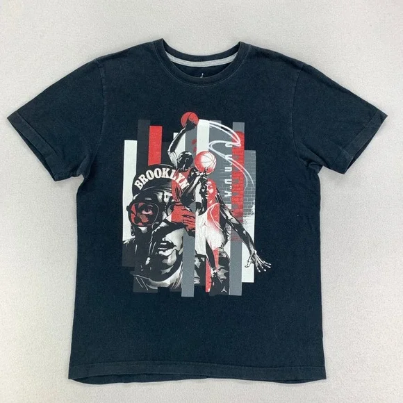 Jordan Spike Lee‎ T-Shirt Mens Medium Black Son of Mars Graphic Tee Basketball