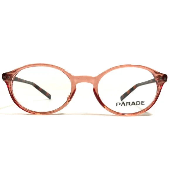 Parade Eyeglasses Frames 1724 PEACH/TORTOISE Round Full Rim 47-20-130