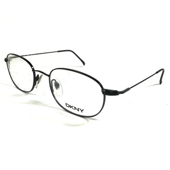 DKNY Eyeglasses Frames 6404 001 Black Round Oval Full Wire Rim 50-19-140