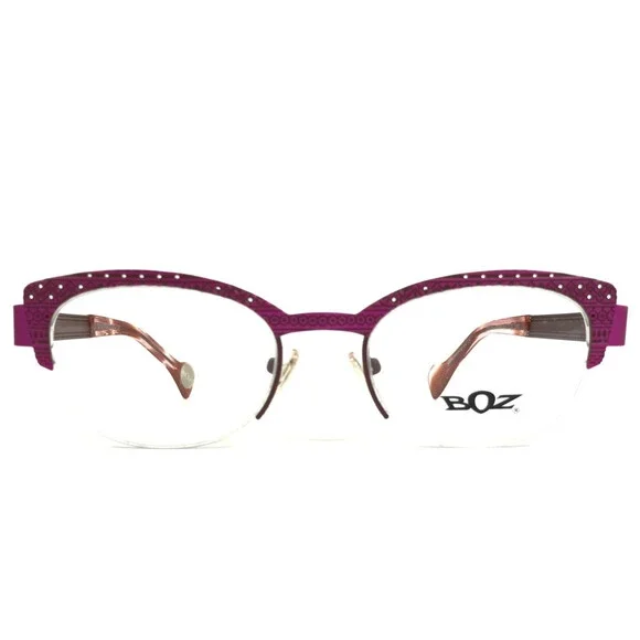 BOZ Eyeglasses Frames ZADIG 8090 Matte Brown Pink Fuchsia 49-19-135