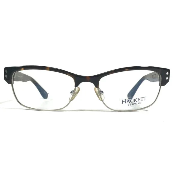 Hackett Eyeglasses Frames HEB067 11 Tortoise Silver Rectangular 53-18-145
