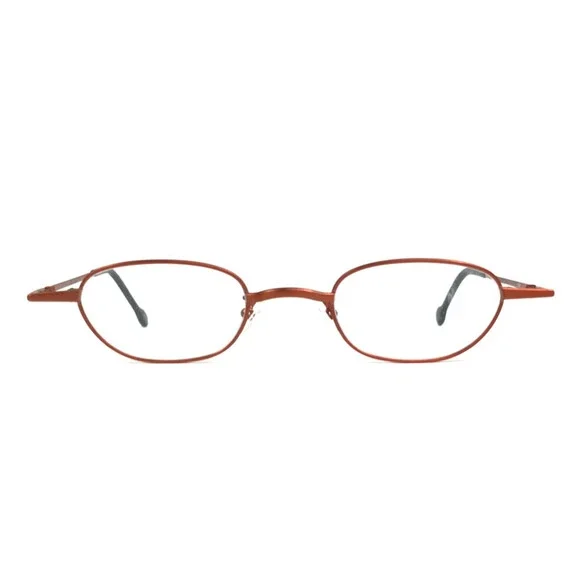 Vintage l.a.Eyeworks Eyeglasses Frames ELOISE 434 Matte Orange Oval 43-22-125