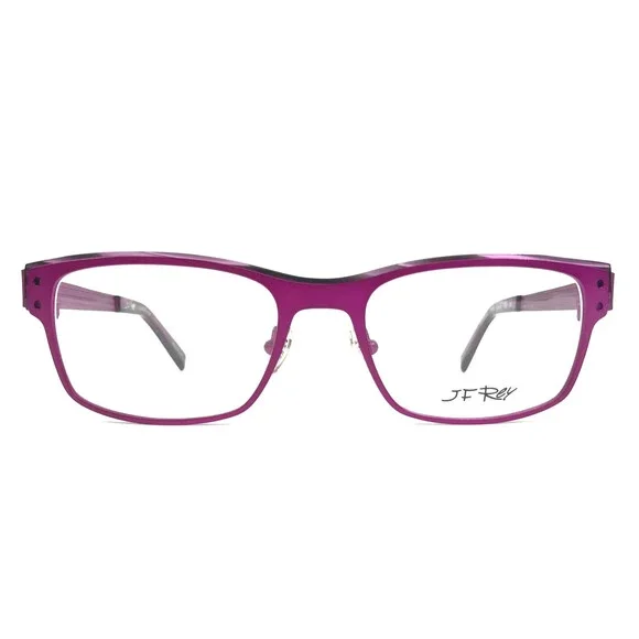 J.F. Rey Eyeglasses Frames JF2553 7575 Matte Purple Horn Rectangular 52-19-140