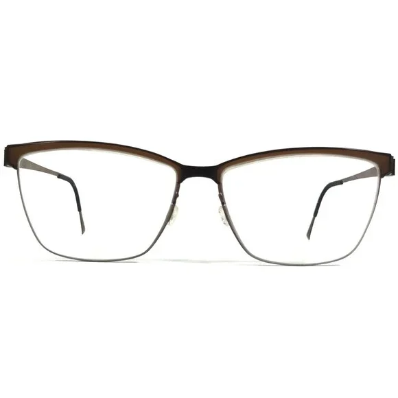 Lindberg Eyeglasses Frames 9812 U12 Matte Brown Square Full Rim 55-15-135